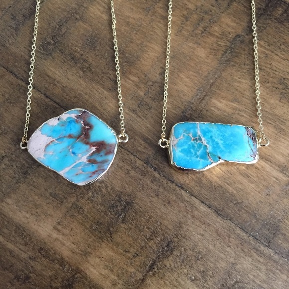 ❗️LAST❗️Raw Jasper 18K Gold Necklace - Picture 3 of 5